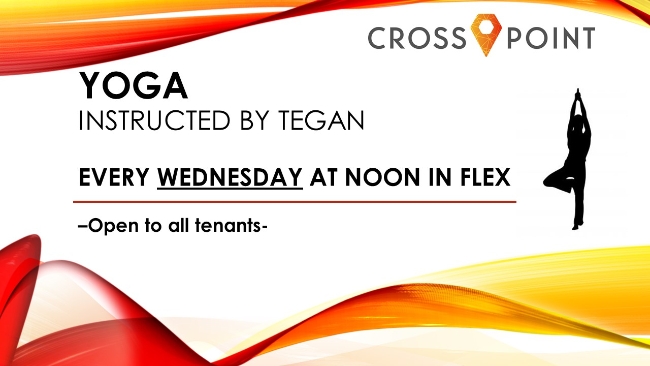 Every Wednesday 12-1 in the Flex Yoga Studio